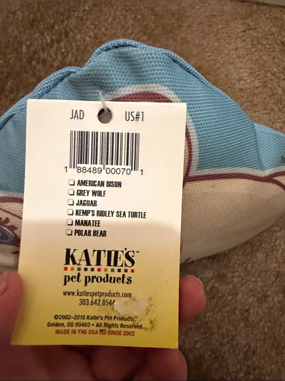 Manatee Plush Toy Pillow - Blue & Cream